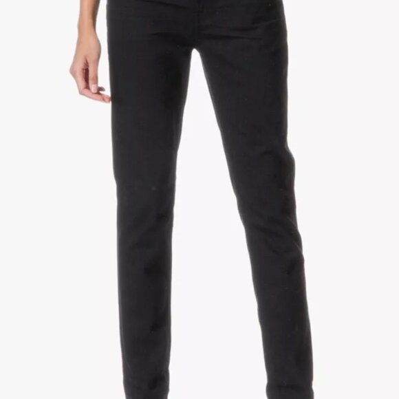 Alexander Wang Black Tapered Leg Sit Low Relaxed Fit Jeans - Picture 4 of 8